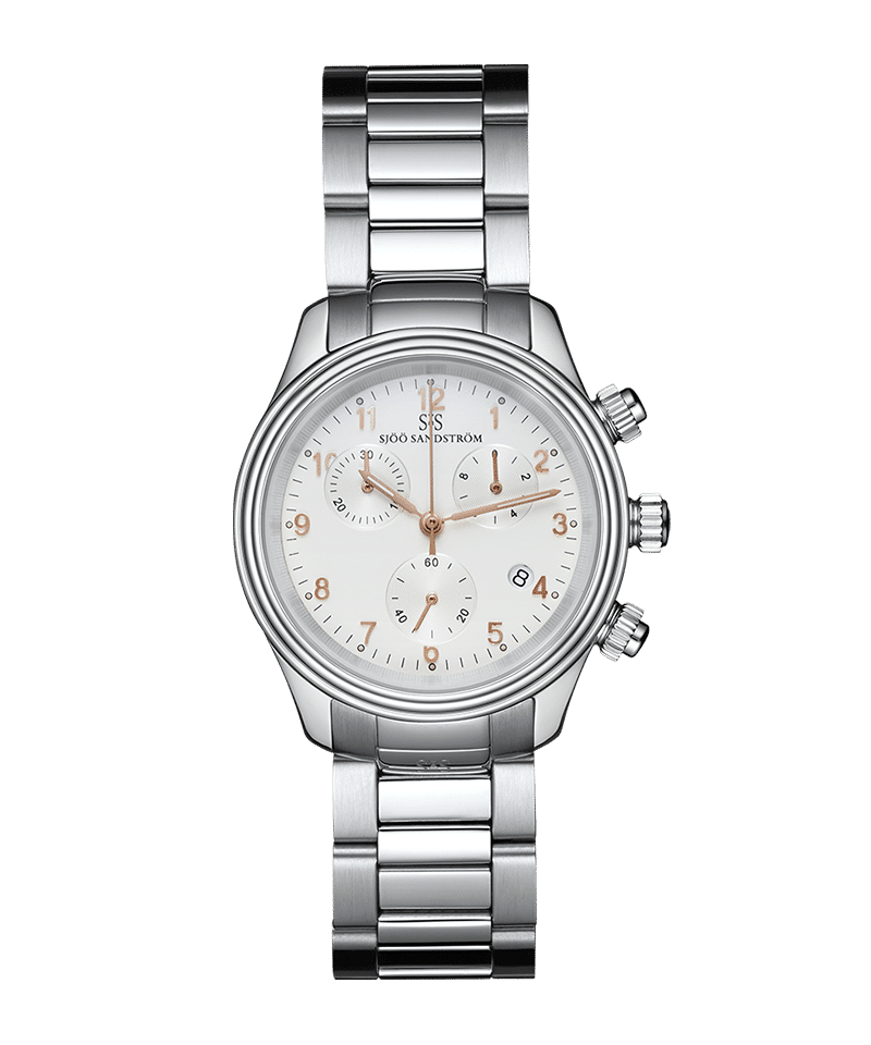 Sjöö Sandström Royal Steel Chronograph 35.5mm - 010464