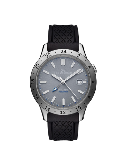 Sjöö Sandström Royal Steel Worldtimer 41mm - 020029