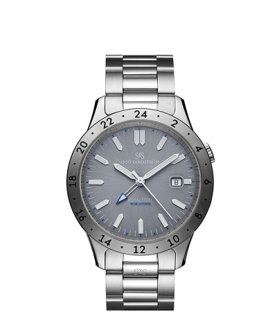 Sjöö Sandström Royal Steel Worldtimer 41mm - 020036