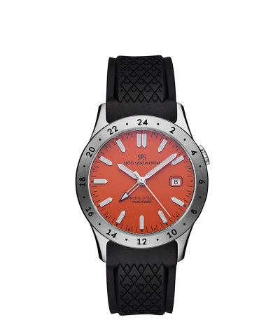 Sjöö Sandström Royal Steel Worldtimer 36mm - 020548
