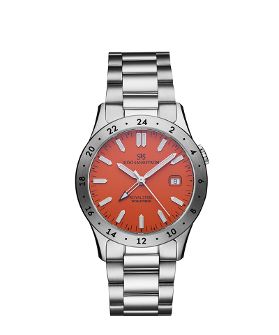 Sjöö Sandström Royal Steel Worldtimer 36mm - 020555