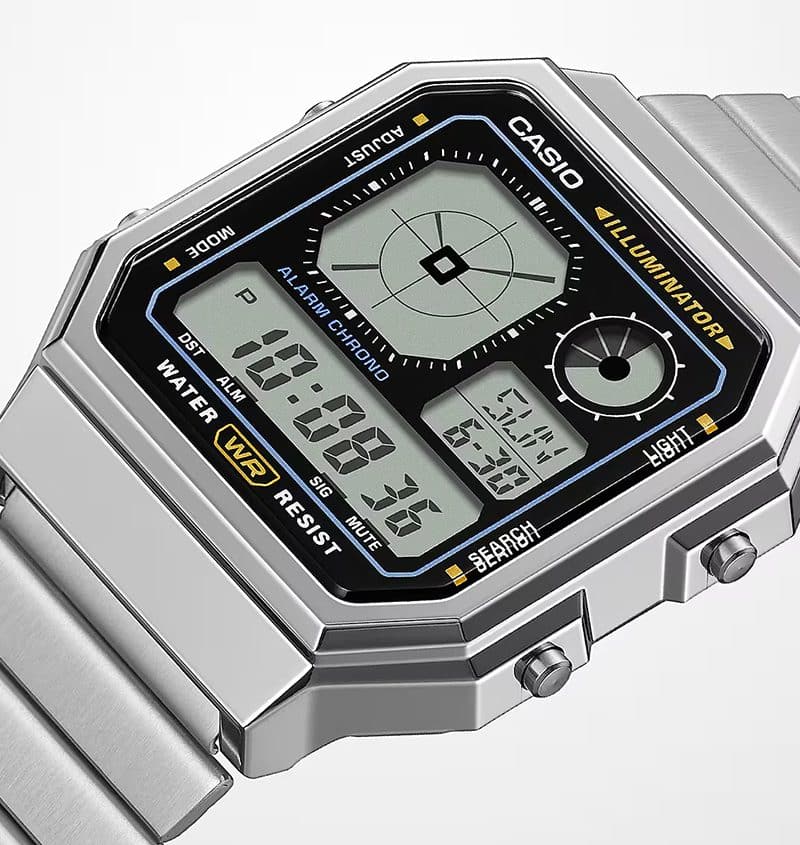 Alternative view of Casio Edgy 34mm - A130WE-1AEF