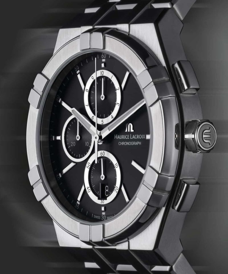 Alternative view of Maurice Lacroix Aikon Quartz Chronograph 42mm - AI1118-SS002-330-1