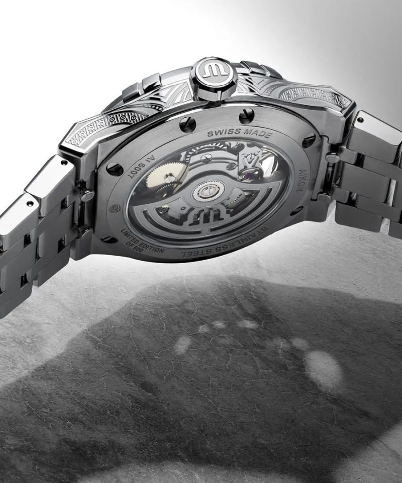 Alternative view of Maurice Lacroix Aikon Skeleton Urban Tribe 39mm - AI6007-SS009-030-1