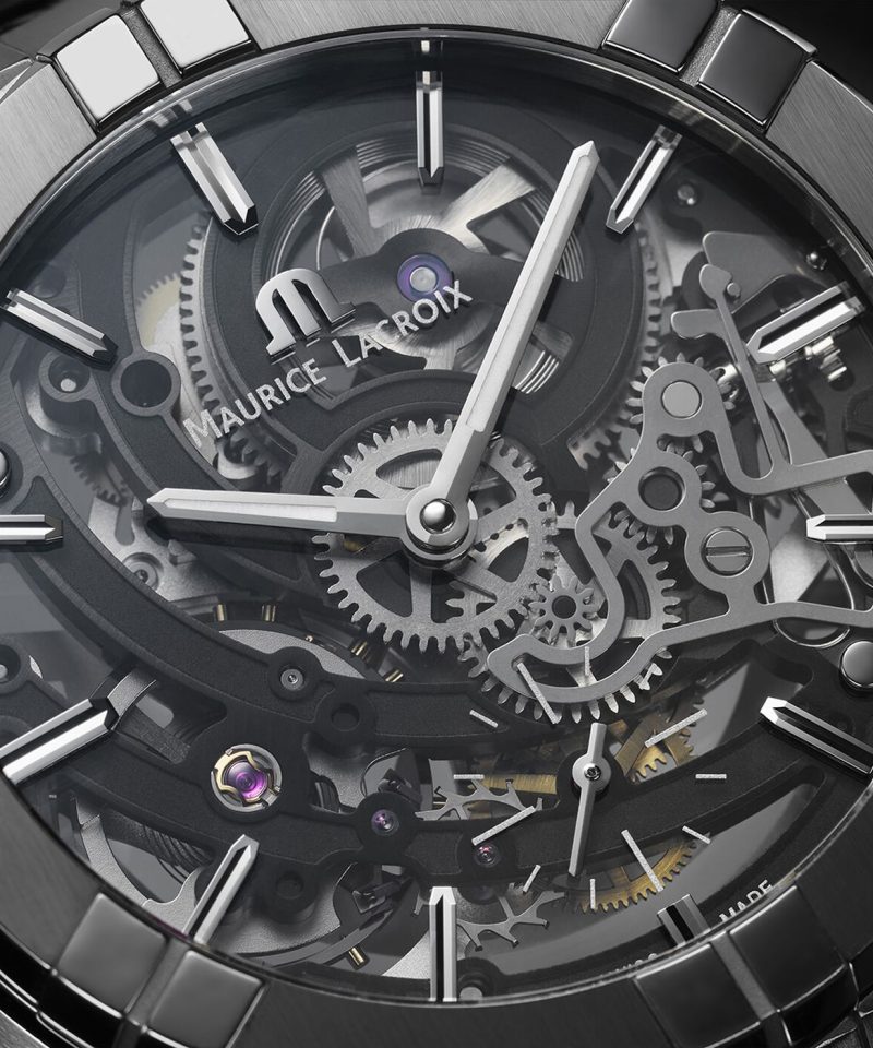 Alternative view of Maurice Lacroix Aikon Automatic Skeleton 45mm - AI6028-SS002-030-1