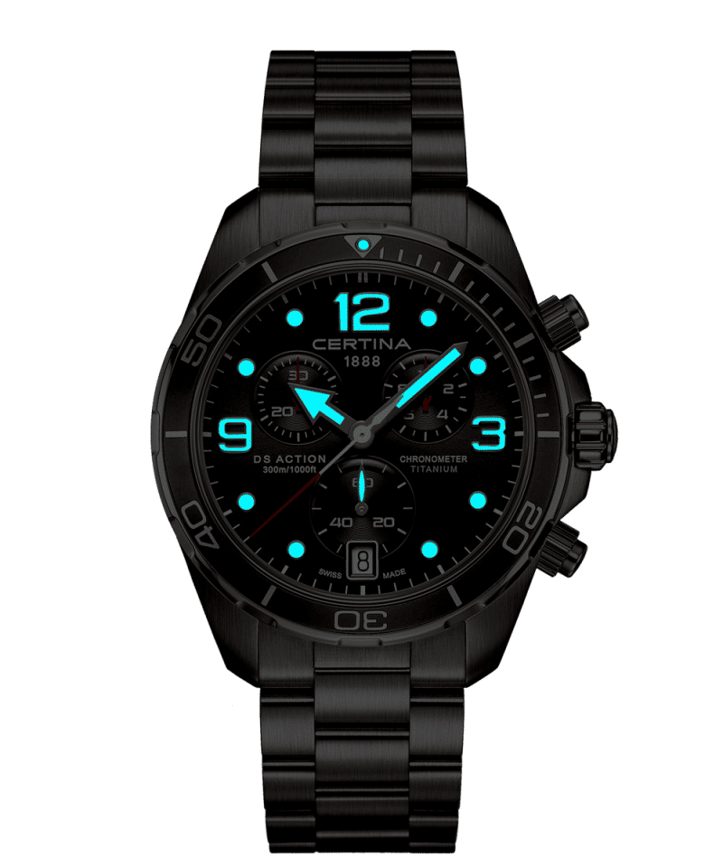 Alternative view of Certina DS Action Chronograph 43mm Titanium - C032.434.44.087.00