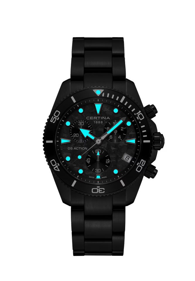 Alternative view of Certina DS Action Karbon Chrono 42mm - C048.417.33.201.00