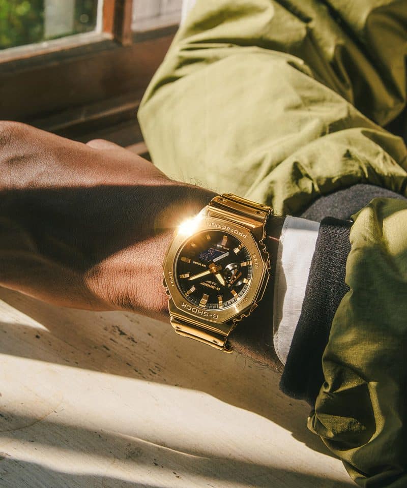 Alternative view of G-Shock Fine Metallic Series G-Steel 44mm - GM-2100YMG-9AER