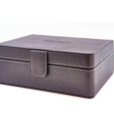 Alternative view of Leanschi jewellery 2 level box/2 pouches/brown