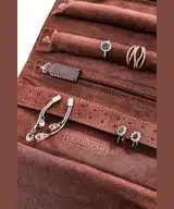 Leanschi jewellery travel pouch/brown