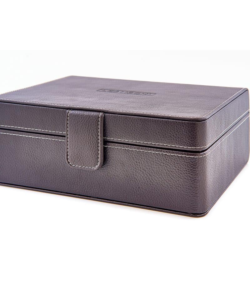 Alternative view of Leanschi 6 slot box/brown