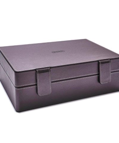 Alternative view of Leanschi 9 slot box with tools and magnifier