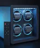 Leanschi watch winder 4 slots/blue saffino - Bilde 3