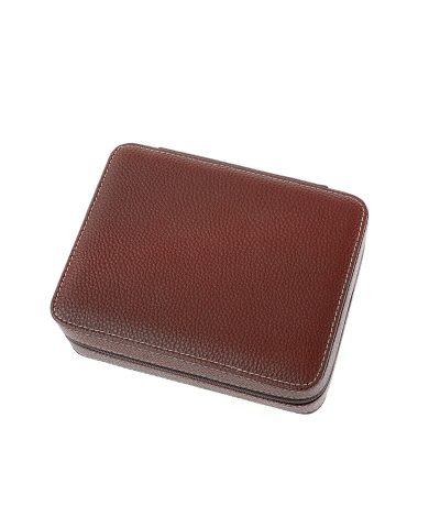 Alternative view of Leanschi 4 slot pouch/brown