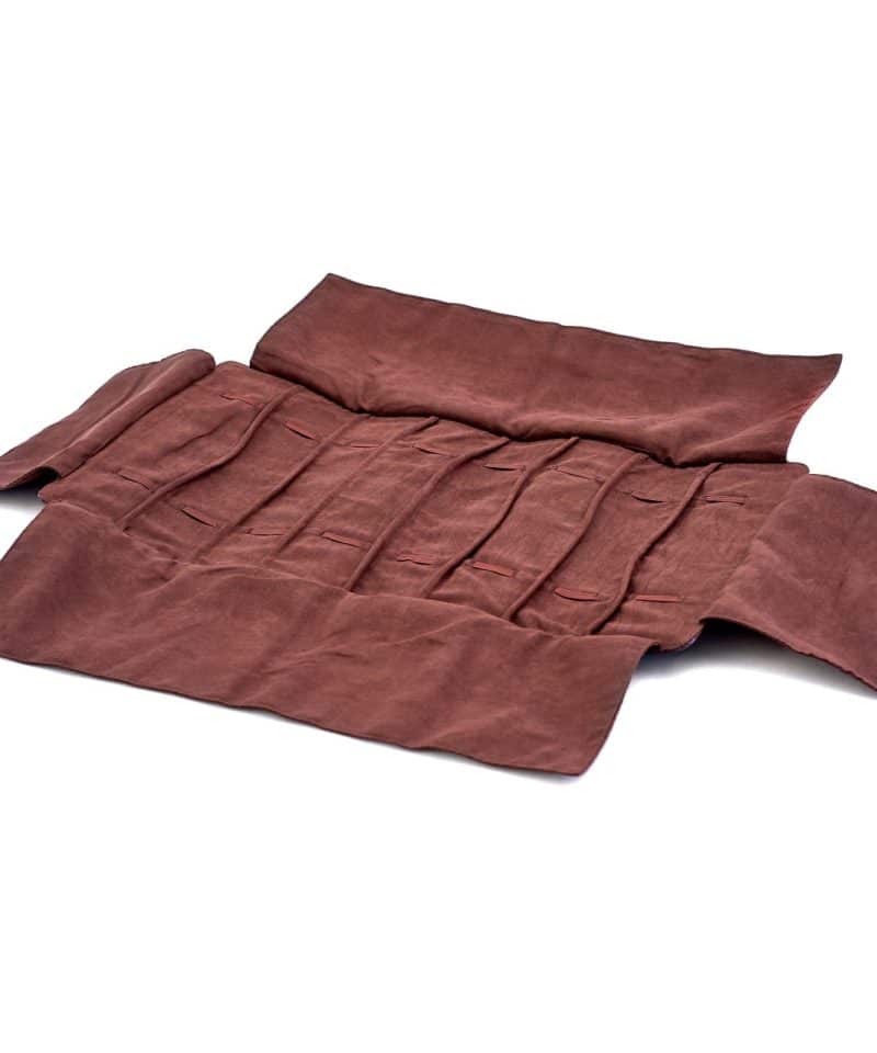 Alternative view of Leanschi 8 strap pouch/brown