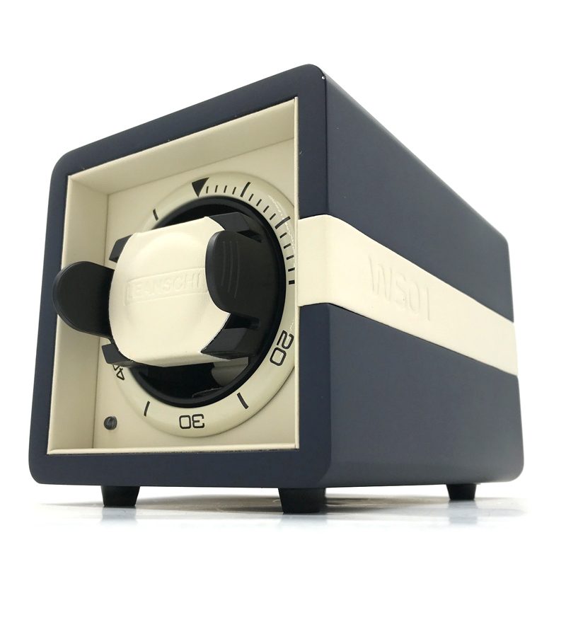 Leanschi single watch winder/blue-beige