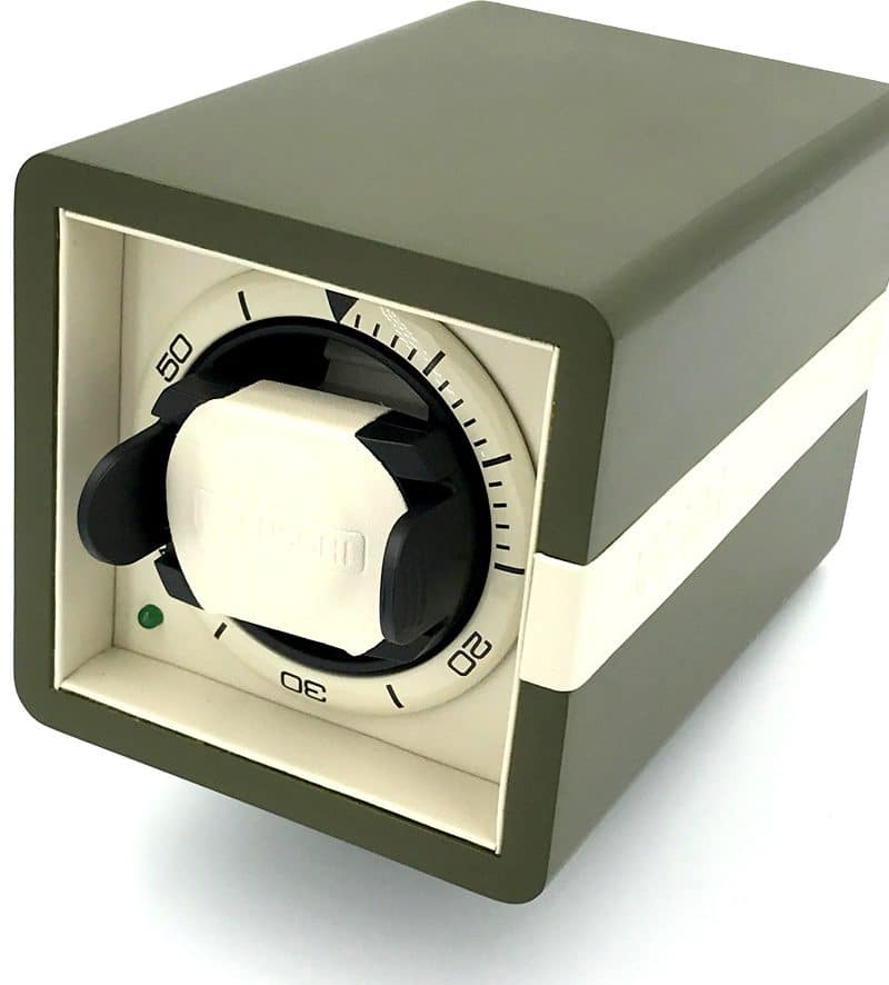 Leanschi single watch winder/green-beige