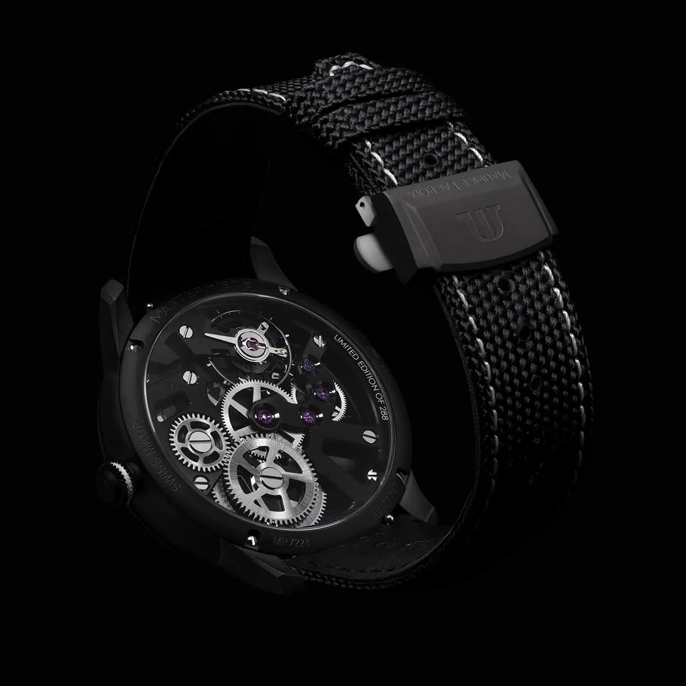 Maurice Lacroix MASTERPIECE Skeleton Label Noir 43mm - MP7228-DLB04-090-2 - Bilde 3