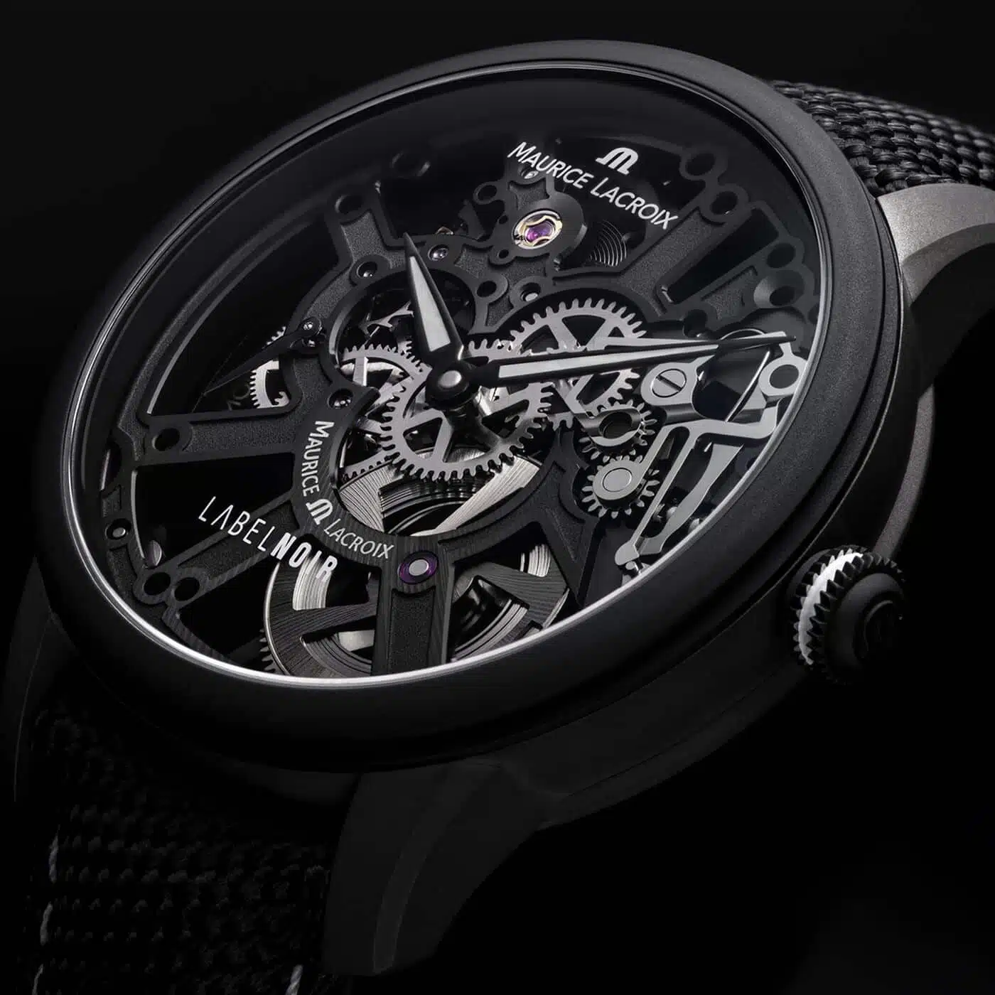 Maurice Lacroix MASTERPIECE Skeleton Label Noir 43mm - MP7228-DLB04-090-2 - Bilde 4
