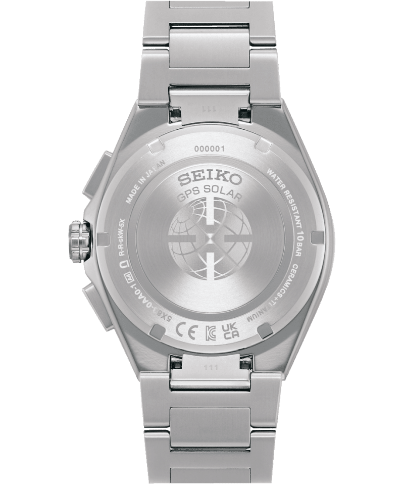 Alternative view of Seiko Astron GPS Solar Dual-Time Chronograph 5X83 - SSH151J1