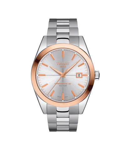 Tissot Gentleman Powermatic 80 Silicium 18K Gold Bezel - T927.407.41.031.00