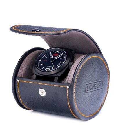 Leanschi Oval transport pouch for 1 watch (classic-size) | black - Bilde 3